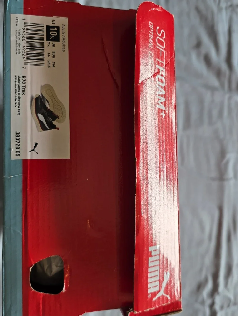 Puma Men’s Black White and Red Low-Top Sneakers